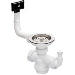 Moderna - vidage évier inox 1 cuve Ø90, bonde Ø113, siphon extra - plat gain - de - place, trop - plein ... Moderna - vidage évier inox 1 cuve Ø90, bonde Ø113, siphon extra - plat gain - de - place, trop - plein ...