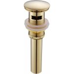 Moderne pop - up r�tro bouchon bonde de lavabo vidange clic - clac avec trop - plein en laiton dor� universel ...