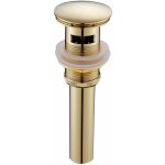 Moderne pop - up r�tro bouchon bonde de lavabo vidange clic - clac avec trop - plein en laiton dor� universel ...