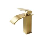 Moderne robinet lavabo design el�gant, mitigeur lavabo salle de bain en laiton, robinetterie cascade ...