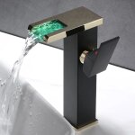Ikodm - moderne robinet salle de bain cascade, design elégant robinet lavabo, mitigeur en laiton, eau ... Ikodm - moderne robinet salle de bain cascade, design elégant robinet lavabo, mitigeur en laiton, eau ...