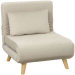 Modfu - fauteuil - lit pliant avec coussin dcoratif, fauteuil relax inclinable en velours, dossier rglable, ...