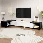 Modfu - meuble tv (140 - 260) x40x30cm avec 3 portes, escamotable, pivotant, moderne, mdf et aggloméré, ... Modfu - meuble tv (140 - 260) x40x30cm avec 3 portes, escamotable, pivotant, moderne, mdf et aggloméré, ...