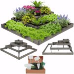 Modo24 potager sur�lev� bois 36x119x119 cm, jardini�re balcon / terrasse pour herbes, l�gumes, kit jardinier ...