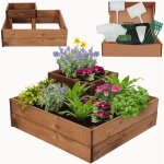 Modo24 potager sur�lev� bois zp08 27x62x62 cm, jardini�re balcon / terrasse pour herbes, l�gumes, kit ...