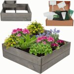 Modo24 potager sur�lev� bois zp08 27x62x62 cm, jardini�re balcon / terrasse pour herbes, l�gumes, kit ...