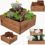 Modo24 potager sur�lev� bois zp08 36x62x62 cm, jardini�re balcon / terrasse pour herbes, l�gumes, kit ...