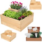 Modo24 potager sur�lev� bois zp08 36x62x62 cm, jardini�re balcon / terrasse pour herbes, l�gumes, kit ...