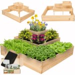 Modo24 potager sur�lev� bois zp08 36x92x92 cm, jardini�re balcon / terrasse herbes et l�gumes, kit jardinier ...