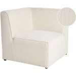 Beliani - module d'angle 1 place pour canap lgant en velours ctel beige lemvig