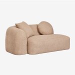 Sklum - module d'angle gauche 2 places pour canap modulable en chenille coco
