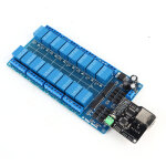 Module de contr�le de serveur web, contr�leur r�el ethernet r�seau lan wan relais 16 canaux pour ordinateur ...