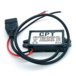 Module de convertisseur crea dc - dc 12v � 5v, adaptateur d'alimentation de sortie usb 3a 15w hfmqv