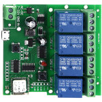 Module interrupteur sans fil ewelink 4 canaux dc 5v - 32v, commande � distance par app, compatible google ...