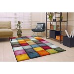 The carpet - monde deluxe tapis salon sculpté multi, 120 x 170 cm The carpet - monde deluxe tapis salon sculpté multi, 120 x 170 cm