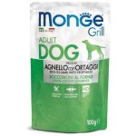 Morceaux de poulet monge dog grill adult avec agneau et lgumes 100 g