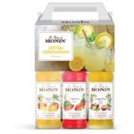 Monin coffret de 3 sirops de limonade 250 ml - pastque, fruit de la passion, mangue