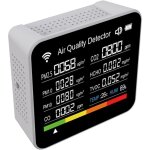 Moniteur de qualit� de l'air 14 en 1, d�tecteur de dioxyde de carbone, compteur de temp�rature / d'humidit� ...