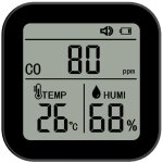 Moniteur de qualit� de l'air 3 en 1, d�tecteur haute pr�cision de co (monoxyde de carbone), temp�rature ...