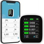Moniteur de qualité de l'air, détecteur de multifonction 8 en 1 wifi pour pm2. 5 pm10 / pm1. 0 / température ... Moniteur de qualité de l'air, détecteur de multifonction 8 en 1 wifi pour pm2. 5 pm10 / pm1. 0 / température ...