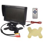 Moniteur tft lcd 7 pouces hd couleur 12v 24v pour camra recul voiture camion cctv