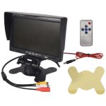 Moniteur tft lcd 7 pouces hd couleur 12v 24v pour cam�ra recul voiture camion cctv
