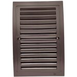 Monmobilierdesign - lot de 1 grille intrieur extrieur plastique avec moustiquaire 140x210 mm marron ...