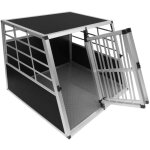 Monster shop - cage de transport en aluminium 90 x 97 x 69 cm - 2 portes - angle 65 avant et 90 arrire ...