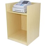 Comptoir de vente pour caisse en mdf m�lamine �rable tb60 meuble de rangement modulaire vitrine commerce ...
