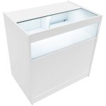 Monster shop - comptoir de vente en mdf blanc led blancs intégrés b900 3 Étagères portes coulissantes ... Monster shop - comptoir de vente en mdf blanc led blancs intégrés b900 3 Étagères portes coulissantes ...
