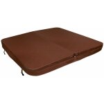Couverture pour jacuzzi marron 220cm / 2. 2m - pvc & cuir - spa housse de protection bche protectrice ...