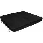 Couverture pour jacuzzi noir 220cm / 2. 2m - pvc & cuir - spa housse de protection bche protectrice ...