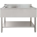 Monster shop - evier commercial en inox à 1 cuve avec egouttoir à droite - 120 x 60 x 105 cm - parfait ... Monster shop - evier commercial en inox à 1 cuve avec egouttoir à droite - 120 x 60 x 105 cm - parfait ...