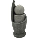Fontaine de jardin cascade Électrique extérieure polyresine gris 4 lumières led blanc chaud pompe à brancher ... Fontaine de jardin cascade Électrique extérieure polyresine gris 4 lumières led blanc chaud pompe à brancher ...