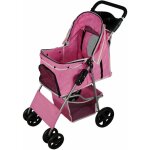 Monster - shop - poussette rose pour chien chat animaux de compagnie jusqu' 15kg pliable - acier robuste ...