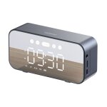 R�veil 6 en 1, radio fm, haut - parleur bluetooth, lecteur de carte sd, aux, tf, argent