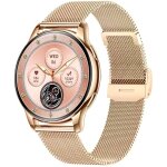 Montre connect�e rubicon rncf30 or rose / maille or rose + silicone rose