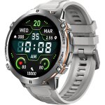 Montre connect�e rubicon rncf40 en silicone argent / gris