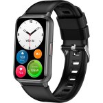 Montre connect�e rubicon rncf48 noire / silicone noir