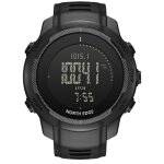 Montre numérique pour sports de plein air homme, en fibre de carbone, avec boussole, altimètre et baromètre, ... Montre numérique pour sports de plein air homme, en fibre de carbone, avec boussole, altimètre et baromètre, ...