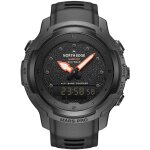 Montre de sport pour hommes en carbone, avec boussole, altimètre, baromètre, thermomètre et alarme Montre de sport pour hommes en carbone, avec boussole, altimètre, baromètre, thermomètre et alarme