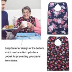 (comme le montrent les images)bavoir du repas adulte imperm�able pour personnes �g�es - rose - pvc et ...