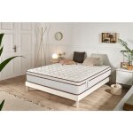 Moonia - matelas ressorts ensachés hybrid blanc 30 cm - 160x200 cm Moonia - matelas ressorts ensachés hybrid blanc 30 cm - 160x200 cm