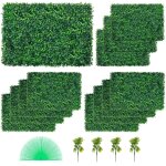Mophorn - lot de 12 panneaux muraux de haie de buis artificiels, 61 x 40, 6 cm, gazon vert résistant ... Mophorn - lot de 12 panneaux muraux de haie de buis artificiels, 61 x 40, 6 cm, gazon vert résistant ...