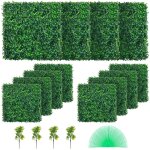 Mophorn - 12pcs panneau de buis artificiel uv 20x20 » 4cm panneau de haie verte panneau de mur faux grass ... Mophorn - 12pcs panneau de buis artificiel uv 20x20 » 4cm panneau de haie verte panneau de mur faux grass ...