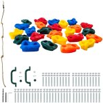 Mophorn - lot de 25 prises d'escalade , poignes murales multicolores et colores pour enfants et adultes, ...