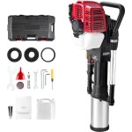 Mophorn - 52cc t - pied  essence, moteur  essence  2 temps, 1400 w, portable, avec tte d'enfoncement ...