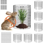 Mophorn lot de 6 cages grillagées pour plantes, 32 cm de diamètre x 35, 6 cm de hauteur, clôtures extérieures ... Mophorn lot de 6 cages grillagées pour plantes, 32 cm de diamètre x 35, 6 cm de hauteur, clôtures extérieures ...