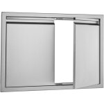 Mophorn 762x532 mm porte d'accès au barbecue, double porte de cuisine extérieure, acier inoxydable, encastrée, ... Mophorn 762x532 mm porte d'accès au barbecue, double porte de cuisine extérieure, acier inoxydable, encastrée, ...