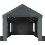 Mophorn abri de voiture extra large, 3, 7 x 6, 1 m, auvent robuste avec fen�tres ventil�es enroulables, ...